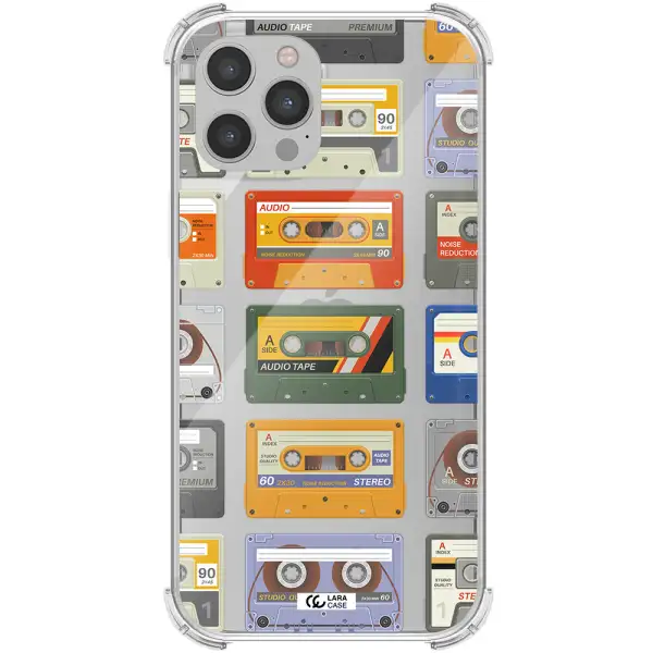 All My Cassettes Apple iPhone 12 pro Clear PC Case