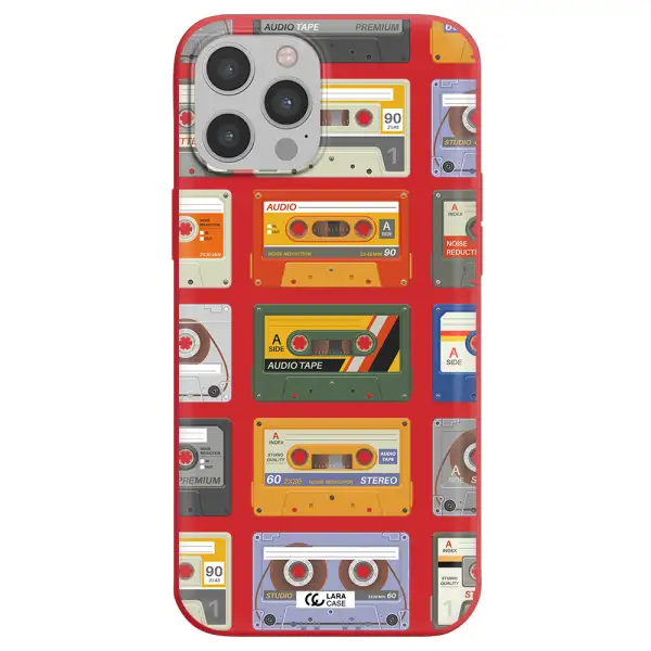 All My Cassettes Apple iPhone 12 pro Silicone Imperial Red Case