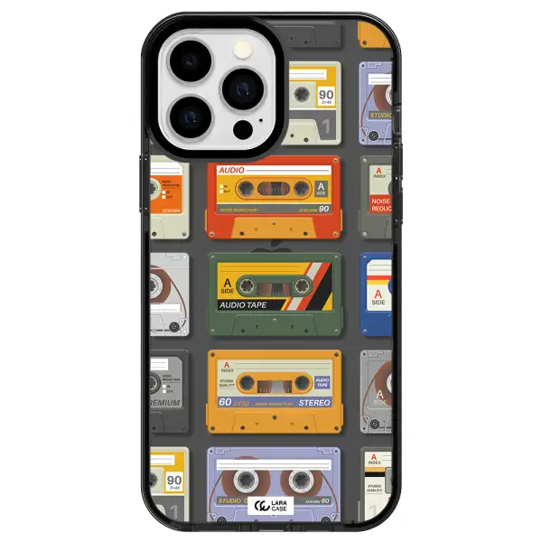 All My Cassettes Apple iPhone 13 Pro Max impact Smoke Black Case