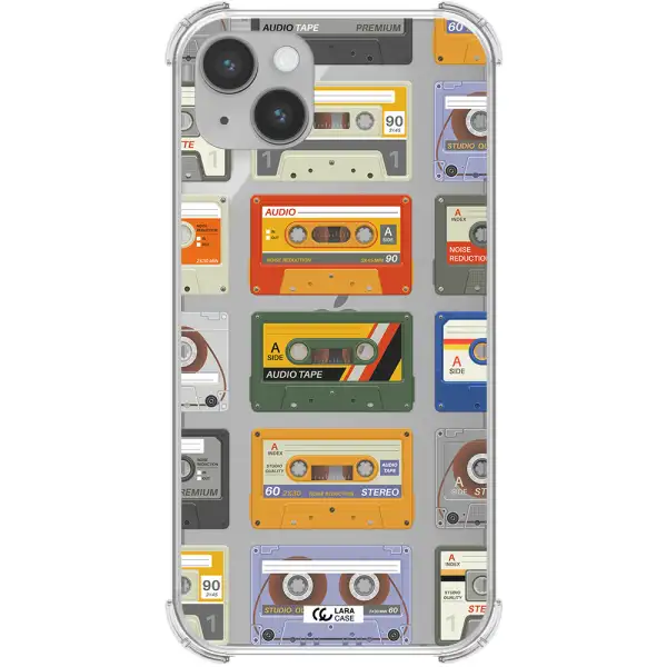 All My Cassettes Apple iPhone 14 Clear PC Case
