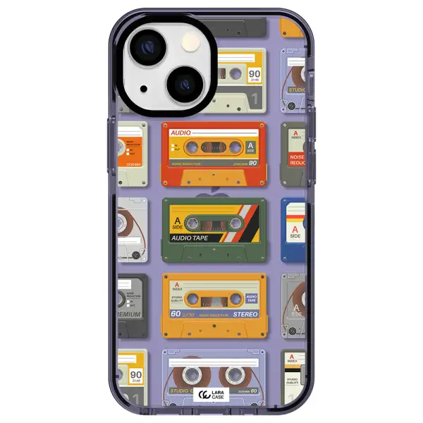 All My Cassettes Apple iPhone 15 Plus impact Lilac Case
