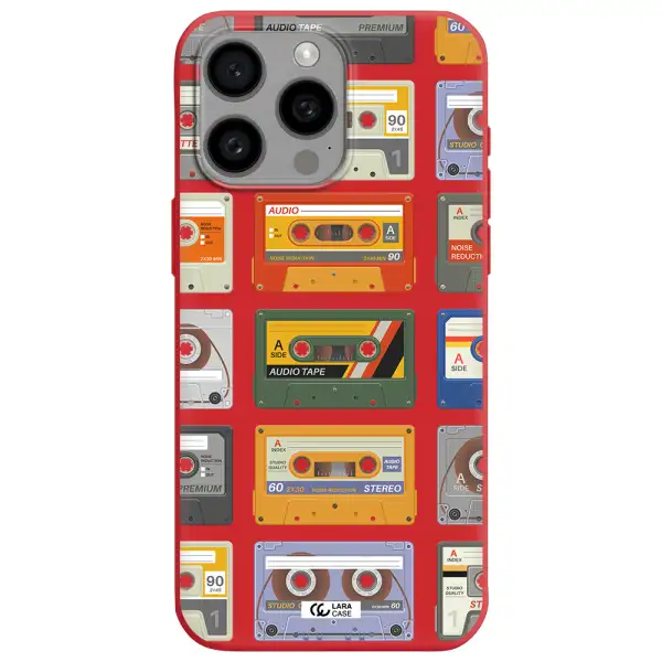 All My Cassettes Apple Iphone 15 Pro Max Silicone Imperial Red Case