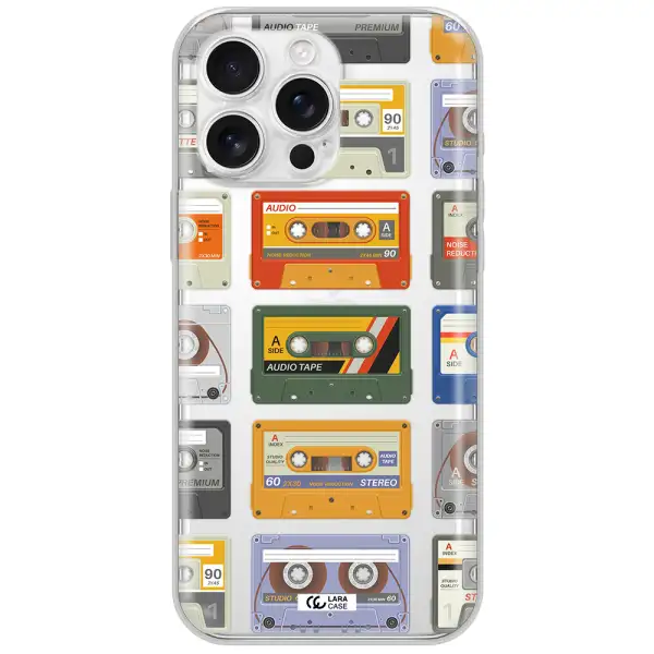 All My Cassettes Apple Iphone 16 Pro Max Clear Tpu Case