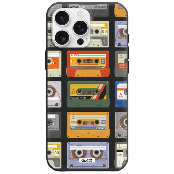 All My Cassettes Apple Iphone 16 Pro Max Silicone Black Case