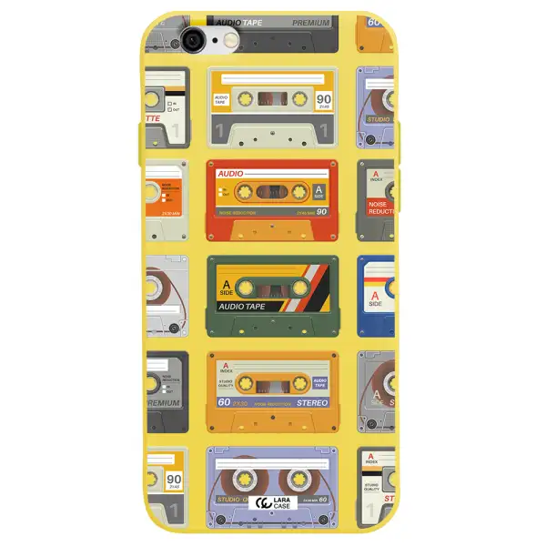 All My Cassettes Apple iPhone 6 Silicone canary yellow Case