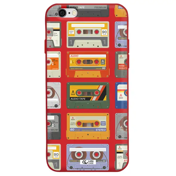 All My Cassettes Apple iPhone 6 Silicone Imperial Red Case