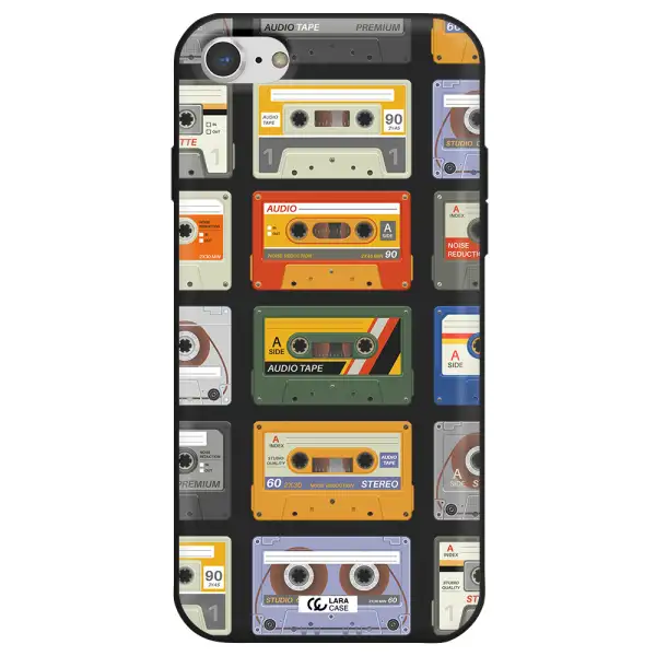 All My Cassettes Apple iPhone 7 Silicone black Case