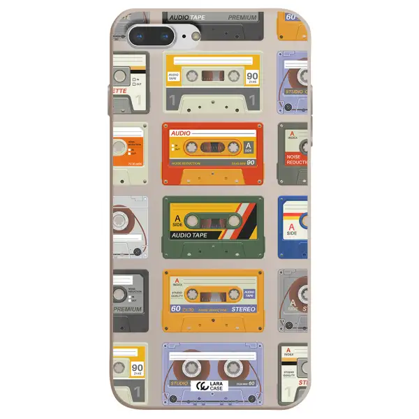 All My Cassettes Apple iPhone 8 plus Silicone Stone Case