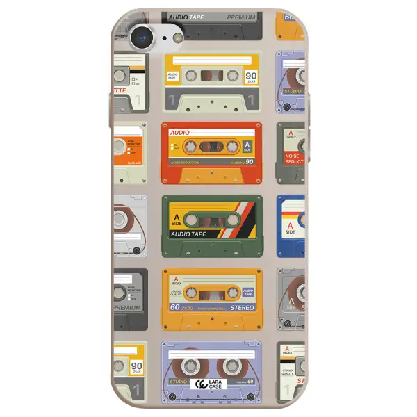 All My Cassettes Apple iPhone 8 Silicone Stone Case
