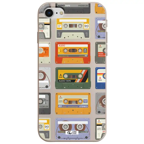 All My Cassettes Apple iPhone se 2020 Silicone Stone Case