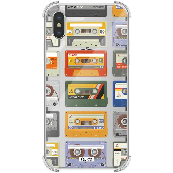 All My Cassettes Apple iPhone XS Clear PC Case