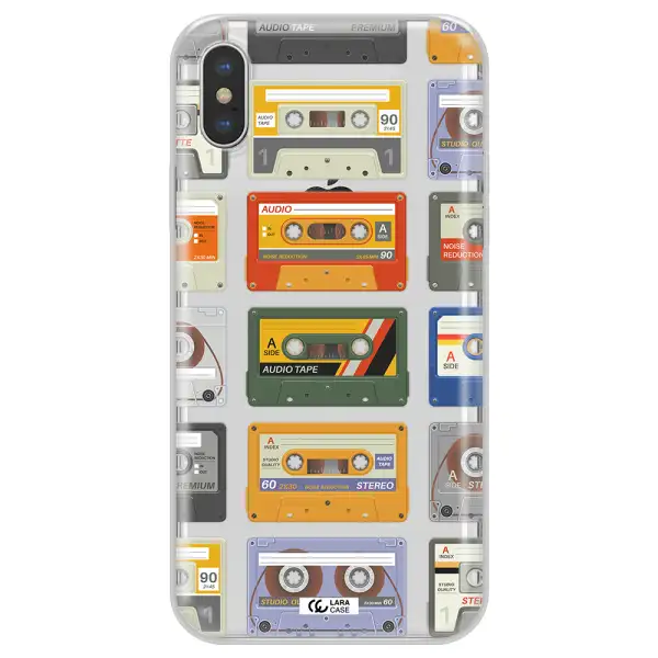 All My Cassettes Apple iPhone XS Clear TPU Case