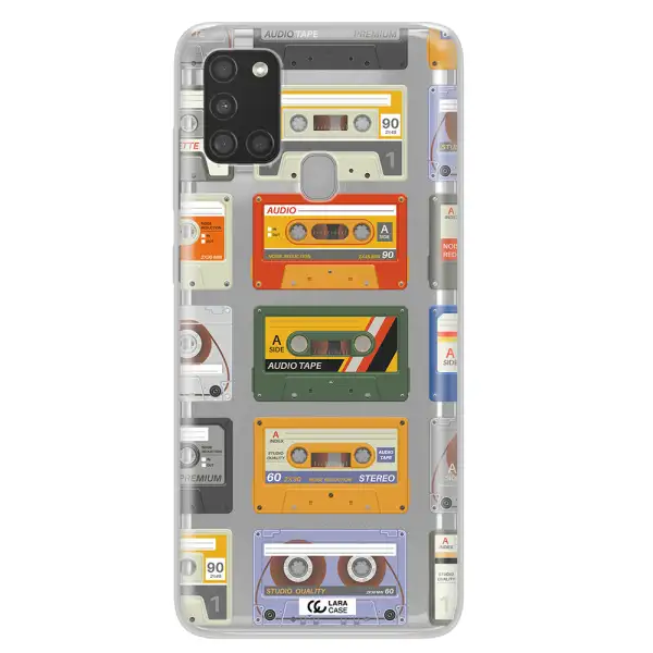 All My Cassettes Samsung A21S Clear TPU Case
