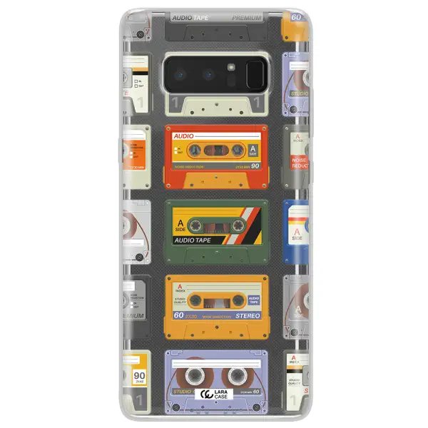 All My Cassettes Samsung Note 8 Clear TPU Case