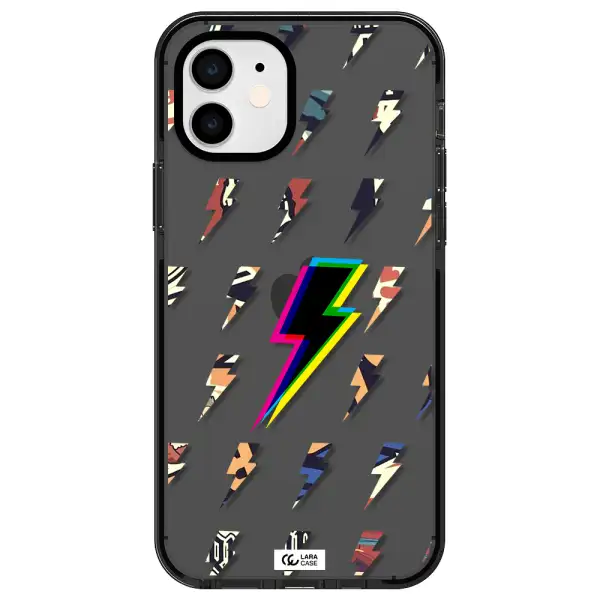 Thunder Glitch Apple iPhone 11 impact Smoke Black Case