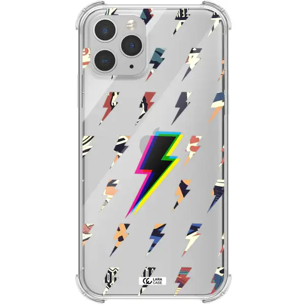 Thunder Glitch Apple iPhone 11 pro max Clear PC Case
