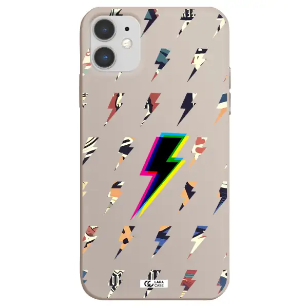 Thunder Glitch Apple iPhone 11 Silicone Stone Case