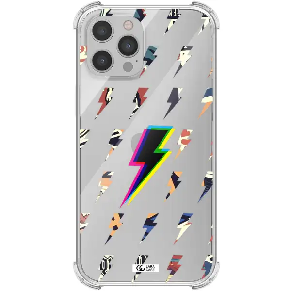 Thunder Glitch Apple iPhone 12 pro Clear PC Case