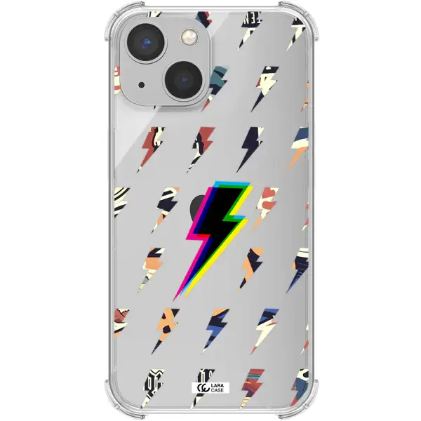 Thunder Glitch Apple iPhone 13 Clear PC Case