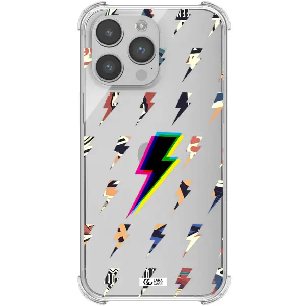 Thunder Glitch Apple iPhone 14 pro Clear PC Case