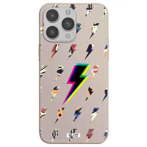 Thunder Glitch Apple iPhone 14 pro max Silicone Stone Case