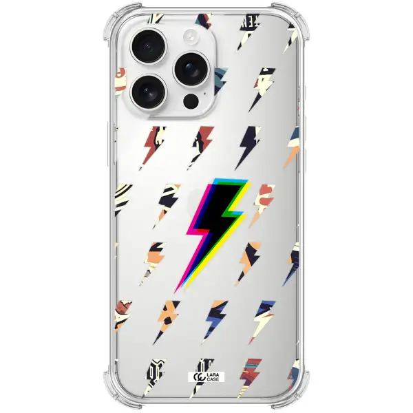 Thunder Glitch Apple Iphone 16 Pro Max Clear Pc Case