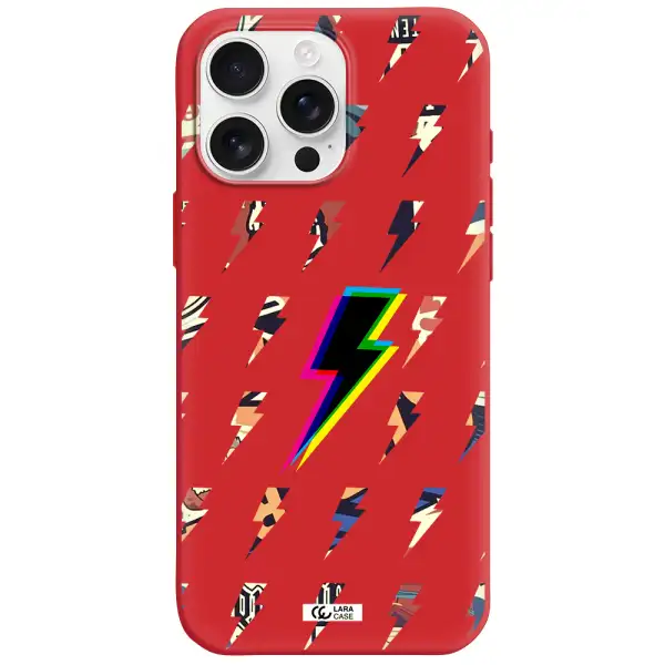 Thunder Glitch Apple Iphone 16 Pro Max Silicone Stone Case