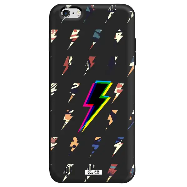 Thunder Glitch Apple iPhone 6 plus Silicone black Case