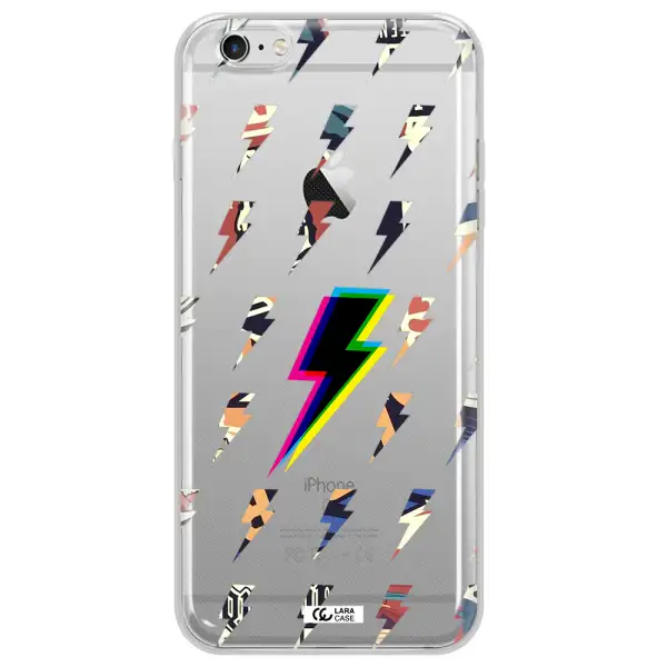 Thunder Glitch Apple iPhone 6 s plus Clear TPU Case