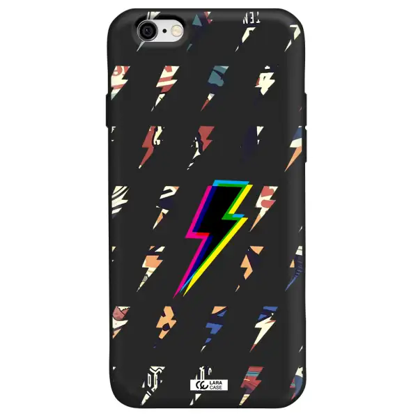 Thunder Glitch Apple iPhone 6 Silicone black Case
