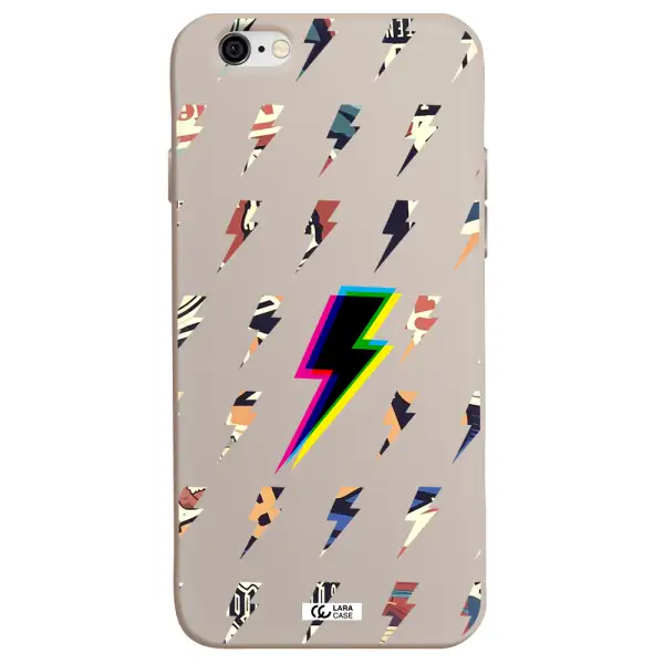 Thunder Glitch Apple iPhone 6 Silicone Stone Case