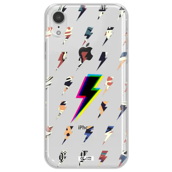 Thunder Glitch Apple iPhone XR Clear TPU Case