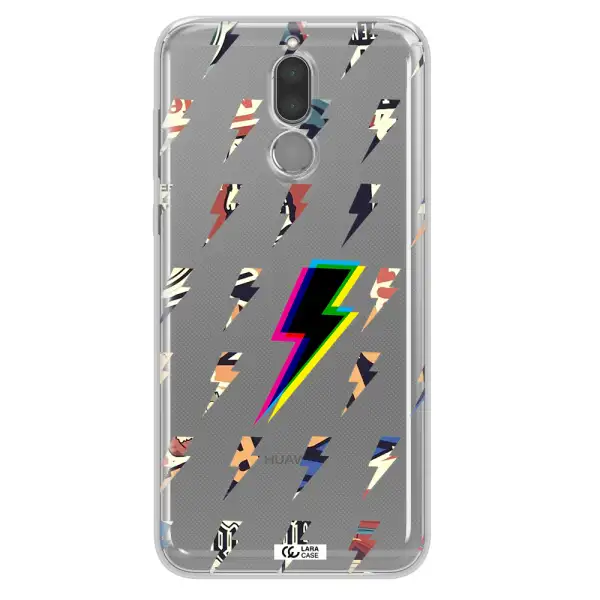 Thunder Glitch Huawei Mate 10 Lite Clear TPU Case