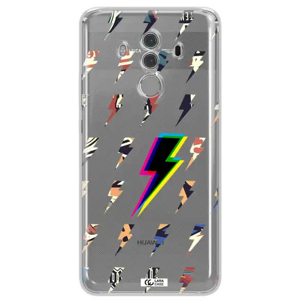 Thunder Glitch Huawei Mate 10 Pro Clear TPU Case