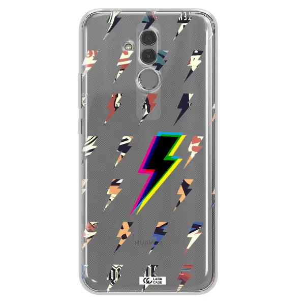 Thunder Glitch Huawei Mate 20 Lite Clear TPU Case
