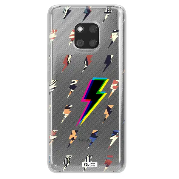 Thunder Glitch Huawei Mate 20 Pro Clear TPU Case