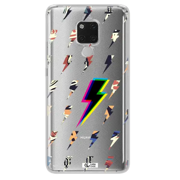Thunder Glitch Huawei Mate 20X Clear TPU Case