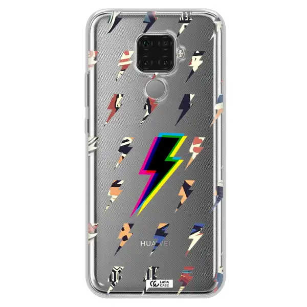 Thunder Glitch Huawei Mate 30 Lite Clear TPU Case