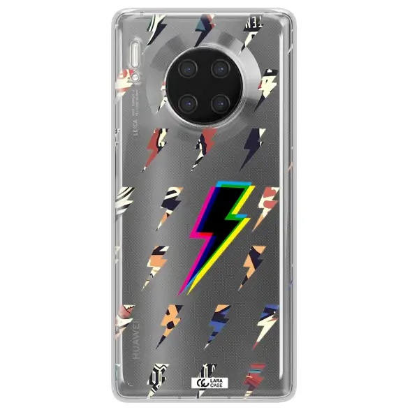 Thunder Glitch Huawei Mate 30 Pro Clear TPU Case