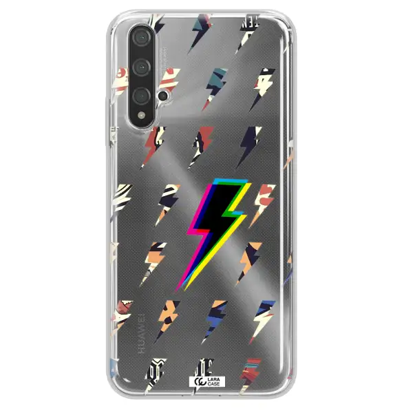 Thunder Glitch Huawei Nova 5t Clear TPU Case