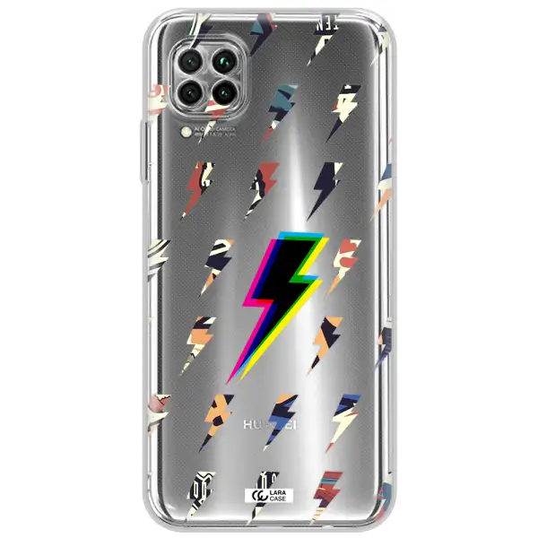 Thunder Glitch Huawei Nova 7I Clear Tpu Case