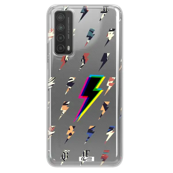 Thunder Glitch Huawei P Smart 2021 Clear TPU Case