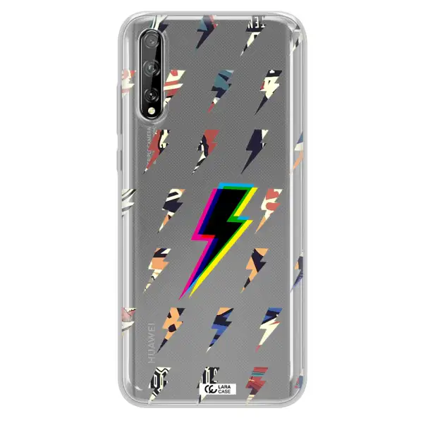 Thunder Glitch Huawei P Smart S Clear TPU Case