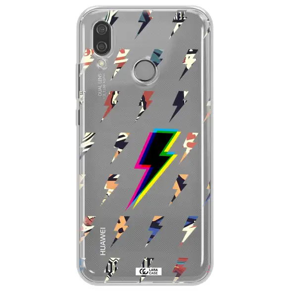 Thunder Glitch Huawei P20 Lite Clear TPU Case
