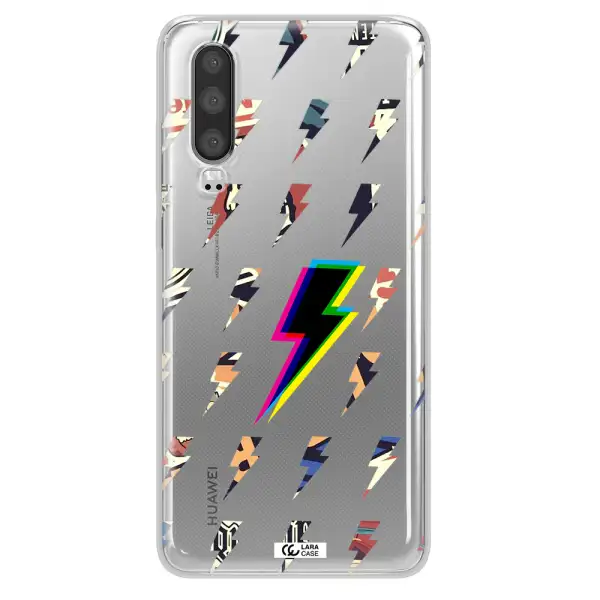 Thunder Glitch Huawei P30 Clear TPU Case