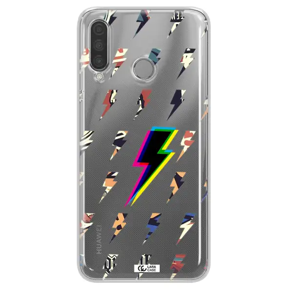 Thunder Glitch Huawei P30 Lite Clear TPU Case