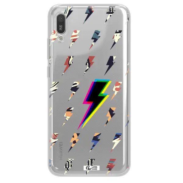 Thunder Glitch Huawei Y6 Pro 2019 Clear TPU Case