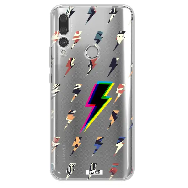 Thunder Glitch Huawei Y9 Prime 2019 Clear TPU Case
