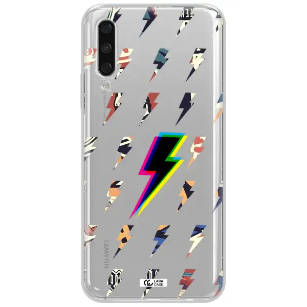 Thunder Glitch Huawei Y9S Clear Tpu Case