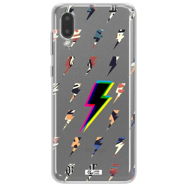 Thunder Glitch Samsung A02 Clear TPU Case